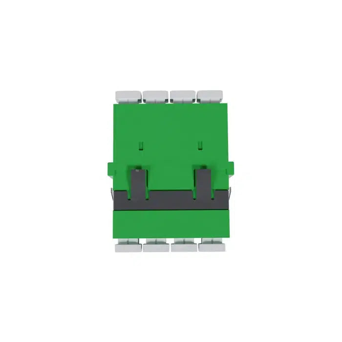 LC APC Quad OS2 (Green) - Flangeless Fibre Adaptor