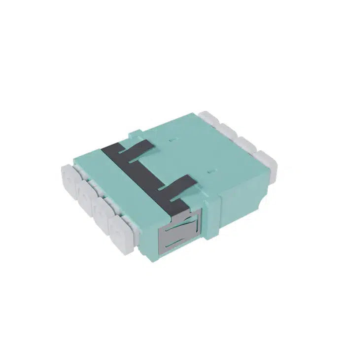 LC Quad OM3/4 (Aqua) - Flangeless Fibre Adaptor