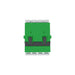 LC APC Quad OS2 (Green) - Flangeless Fibre Adaptor