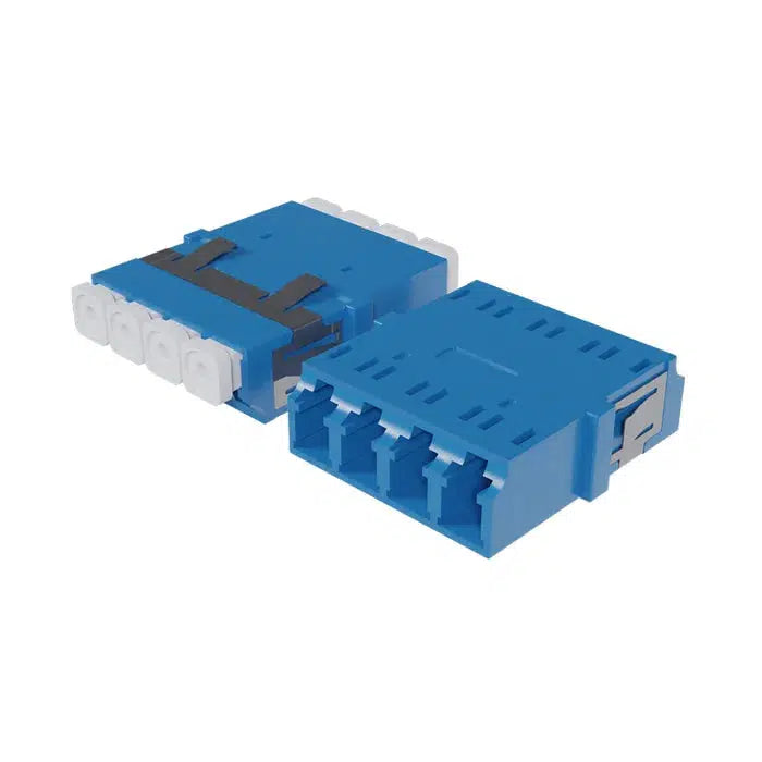 LC Quad OS2 (Blue) - Flangeless Fibre Adaptor