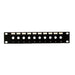 10" 10 Port Unloaded Hexagonal Patch Panel for Mini Cabinet