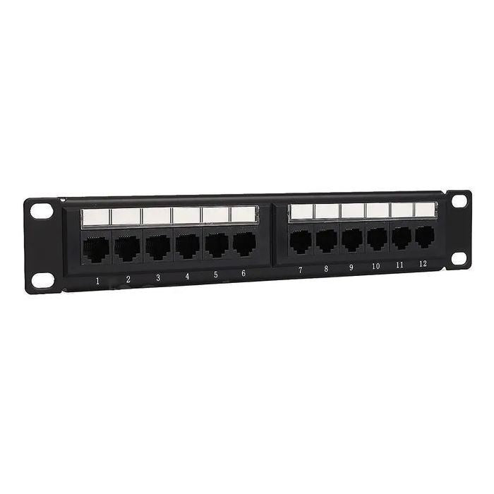 10" 12 Port CAT5e Patch Panel for Mini Cabinet