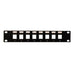10" 8 Port Unloaded Keystone Patch Panel for Mini Cabinet