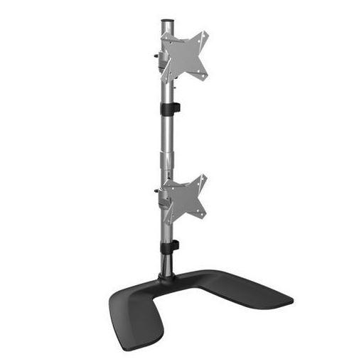 Dual Vertical LCD Monitor Desk Stand
