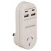Jackson 4 Port USB Charger with 1 Power Outlet