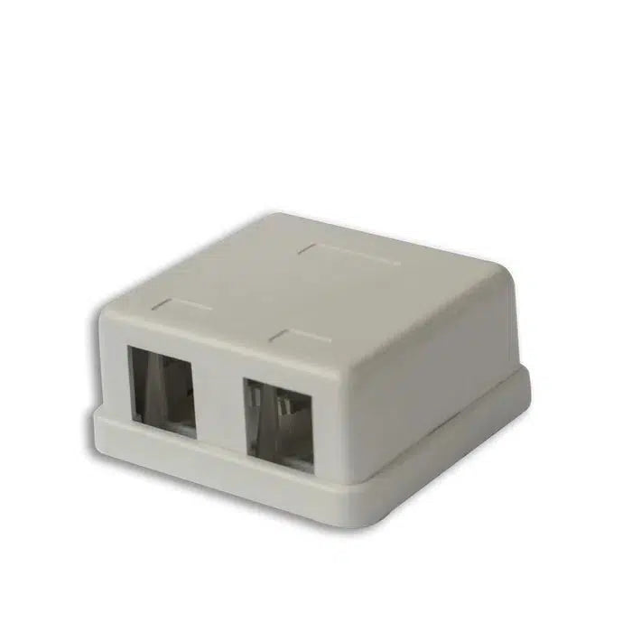 Unequipped CAT6 Keystone Surface Mount Box | CableHUB