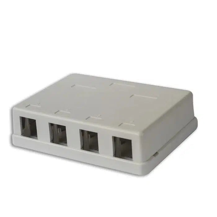 Unequipped CAT6 Keystone Surface Mount Box | CableHUB